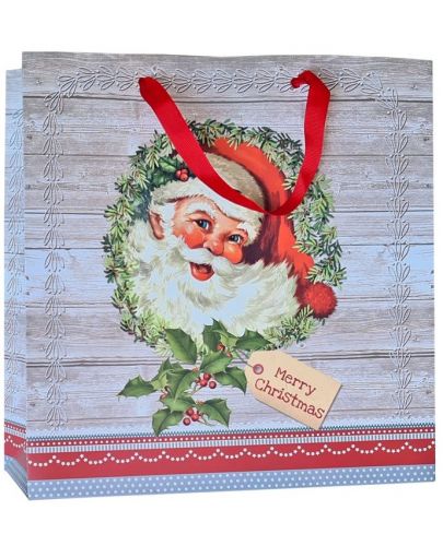Подаръчна торбичка Zoewie - Happy Santa, 33.5 x 12 x 33 cm - 1